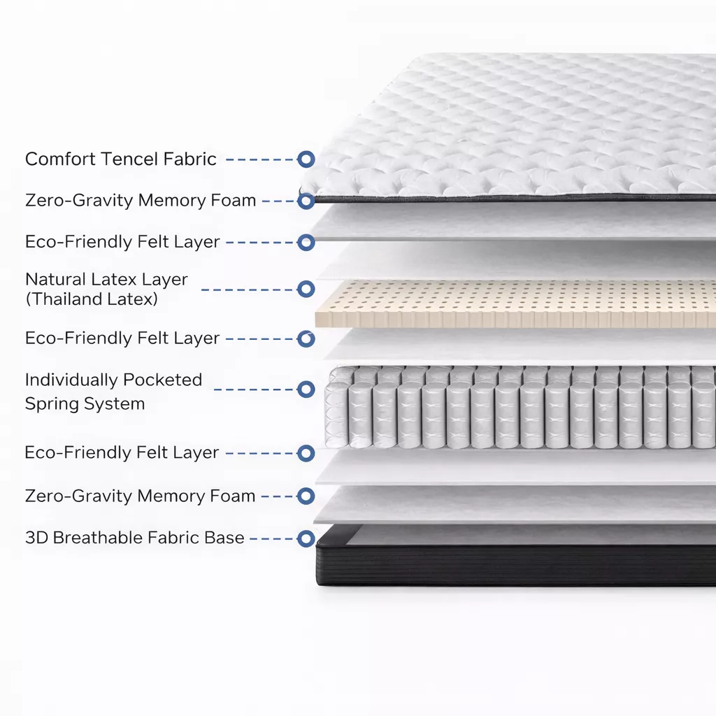 Zentop SmartLif Adjustable Bed Mattress System